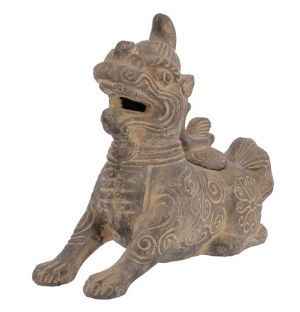 Cina
Recipiente zoomorfo con coperchio