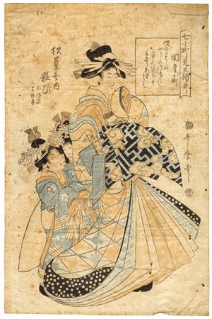 Utamaro Kitagawa (1754 - 1806)
Yosoi di Matsuba-ya con due attendenti