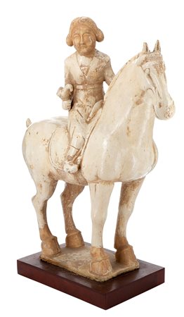 Cina
Amazzone con falco in stile Tang