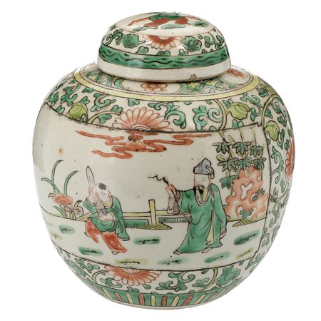 Cina. XX secolo
Giara con coperchio