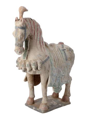 Cina
Cavallo bardato in stile Tang