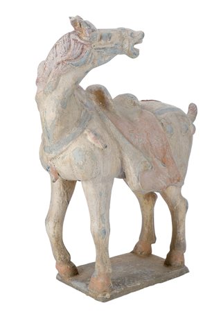 Cina
Cavallo bardato in stile Tang