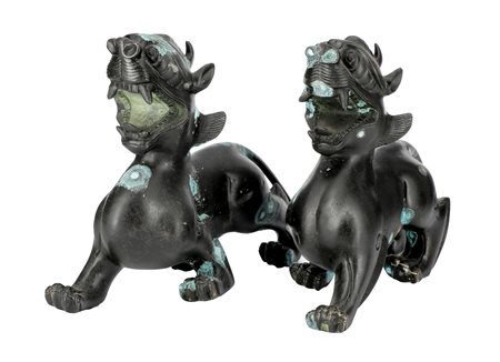 Cina
Coppia di Bixie in stile Han