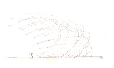 Toni Benetton (1910 - 1996)
Linee generatrici (studio), 1974