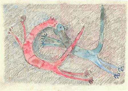 Toni Benetton (1910 - 1996)
Gatti in lotta, 1985