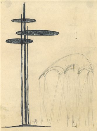 Toni Benetton (1910 - 1996)
Progetti per sculture, 1964