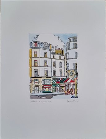 TAMBURI ORFEO Jesi 1910 - Parigi 1994 "Le case di Parigi"