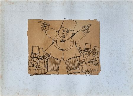 BORGHESE FRANZ Roma 1941 - 2005 "Senza titolo"