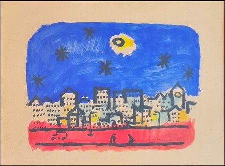 ROGNONI FRANCO Milano 1913 - 1999 "Periferia"