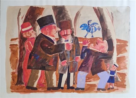 BORGHESE FRANZ Roma 1941 - 2005 "Senza titolo"