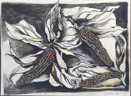 GUTTUSO RENATO Bagheria 1911 - Roma 1987 "Pannocchie"