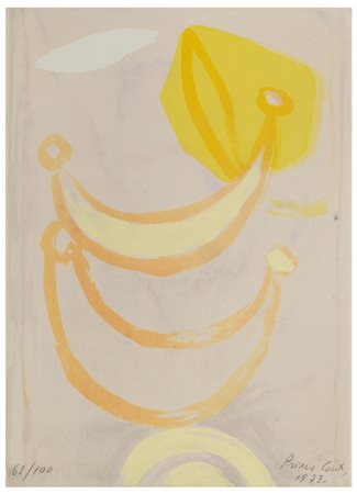 Primo Conti (1900 - 1988)
Composizione astratta, 1973