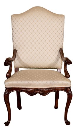Veneto (II quarto del XVIII secolo)
Poltrona con schienale interamente imbottito