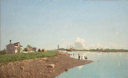 Guglielmo Ciardi (1842 - 1917)
Canale di Mazzorbo, 1882