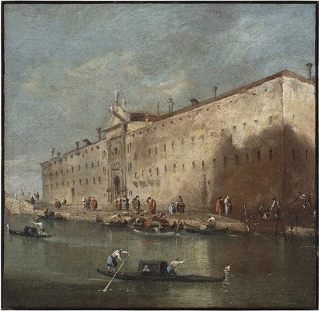 Francesco Guardi (1712 - 1793)
Il Rio dei Mendicanti al Convento dei Domenicani, 1785 ca.