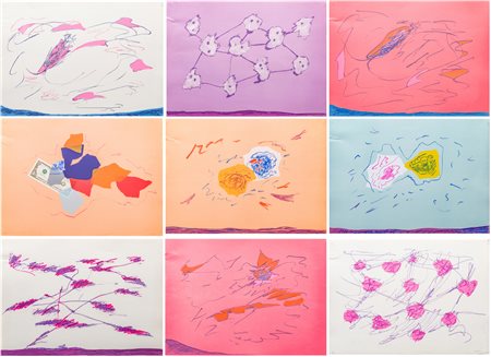 Giulio Turcato (1912 - 1995)
Nove incisioni, 1977