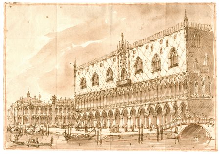 Giuseppe Latini, detto il Maestro del Ricciolo (1903 - 1972)
Veduta di Palazzo Ducale a Venezia