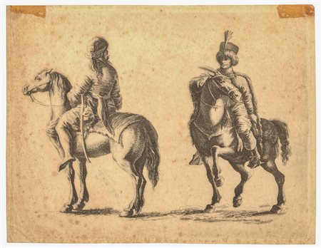 Stefano della Bella (1610 - 1664)
Due cavalieri polacchi