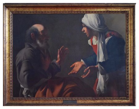 After Pensionante del Saraceni (attivo a Roma, 1610 - 1620), Negazione di San Pietro