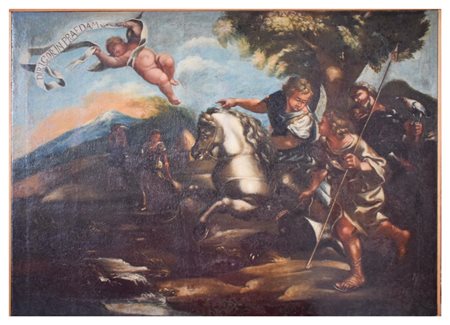 Scena di caccia, Pittore romano del XVIII secolo