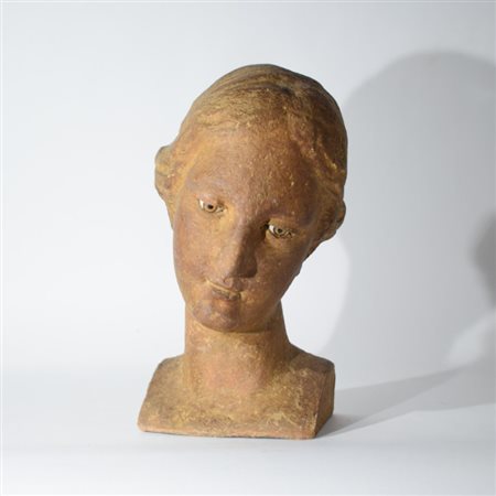 Gaetano Dal Monte (1916-2006), attribuito a, Testa di donna in cartapesta