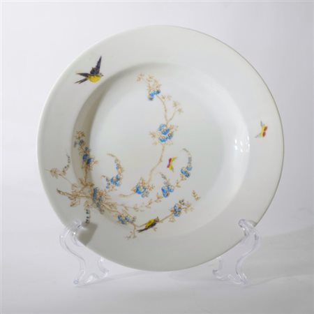 Scodella in porcellana policroma, Richard Milano