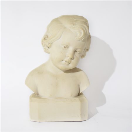 Busto di bimbo in polvere di marmo