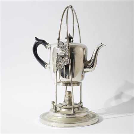 Bollitore in sheffield Inghilterra, Inizi del XX secolo Completo di sostegno...