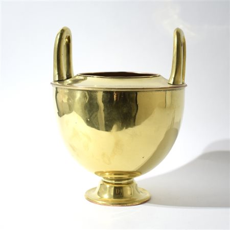 Vaso biansato in ottone H cm 25