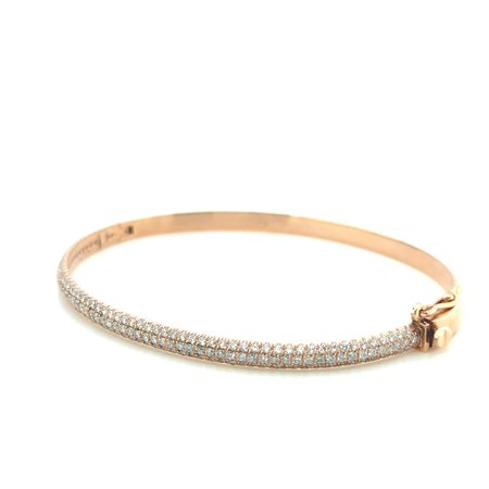 14K ROSE GOLD BRACELET 13 GR WITH DIAMONDS - DH-B268