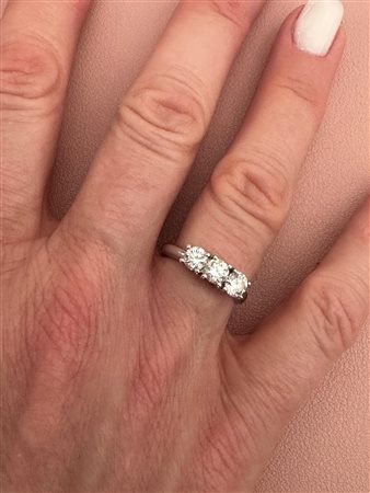 TRILOGY IN WHITE GOLD WITH LAB GROWN DIAMONDS - TRIL LG4