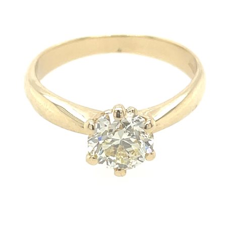 14K YELLOW GOLD RING 3.08 GR WITH DIAMONDS FOR 1.03 CARATS - RNG10606
