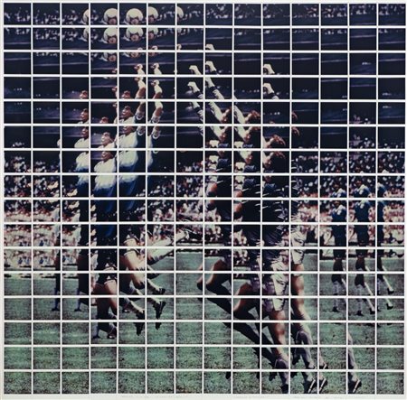 Maurizio Galimberti (1956)  - Mexico City 22-6-1986 La mano de Dios. Maradona e Shilton, 2019