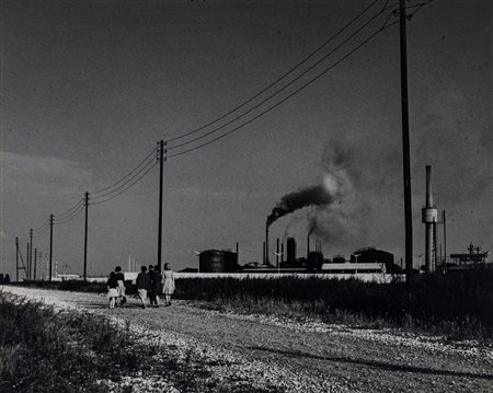 Paolo Monti (1908 - 1982)  - La domenica degli immigrati, 1954