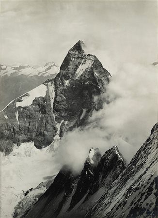 Vittorio Sella (1859 - 1943)  - Cervino, dai pressi della vetta del Dent d'Hérens, 1885