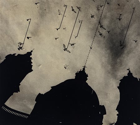 Pino Settanni (1949 - 2010)  - Volo e Barocco (Voligrammi), 1980