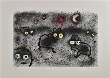 Franco Rognoni SENZA TITOLO litografia, cm 50x70; es. 33/100 firma e tiratura