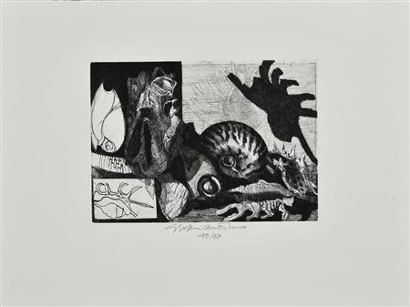 Giacomo Soffiantino SENZA TITOLO, 2008 incisione, cm 15,5x22, su foglio con...