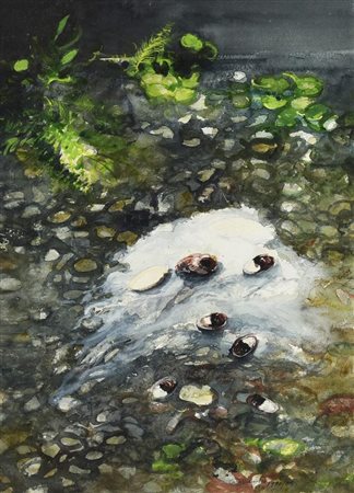 Giancarlo Cazzaniga SENZA TITOLO, 1980/85 acquarello su carta, cm 50,5x36...