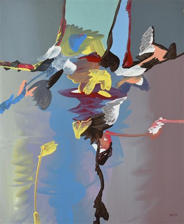 Nicola Naimo SENZA TITOLO, 1977 olio su tela, cm 60x50 firma sul retro: firma...