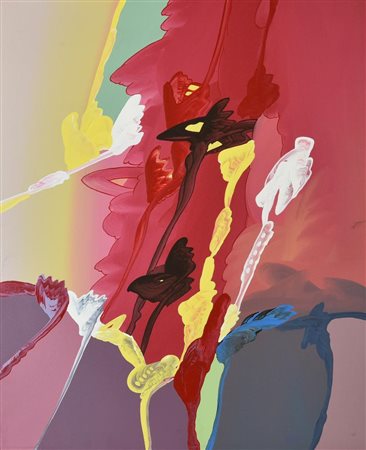 Nicola Naimo SENZA TITOLO, 1977 olio su tela, cm 60x50 firma sul retro: firma...