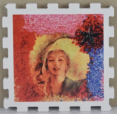 Omar Ronda MARILYN FROZEN, 2017 multiplo in FX high quality bianco e stampato...