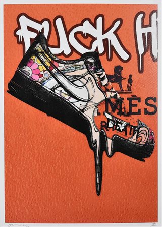 DEATH NYC SENZA TITOLO, 2020 serigrafia, cm 45x32; es. 18/100 firma, data e...