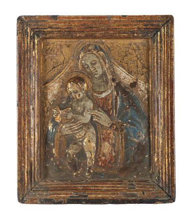 Scuola italiana del XVI secolo, Madonna col Bambino che legge. 1510-1550 ca.