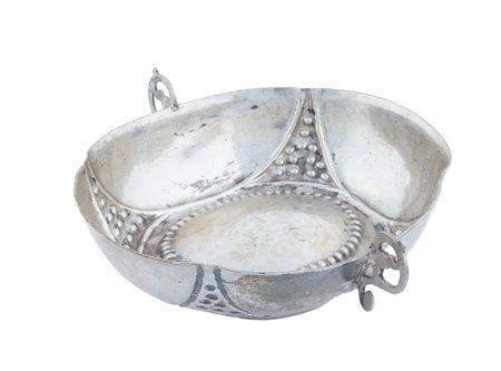 Germania, fine XVIII inizio XIX secolo, Coppetta bassa in argento con manici laterali. 1780-1800.