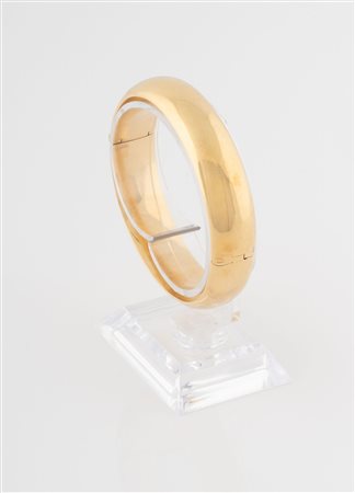 Bracciale rigido ovale in oro giallo 18 kt. 1970-1980 ca.