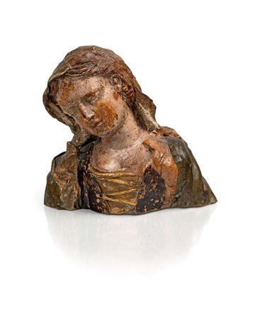 Scuola napoletana del XVIII secolo () Figura di popolana a mezzo busto occhi...