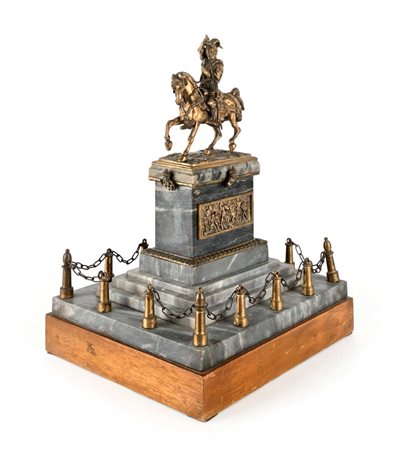 Modello di monumento equestre a Emanuele Filiberto di Savoia, fine del XIX...