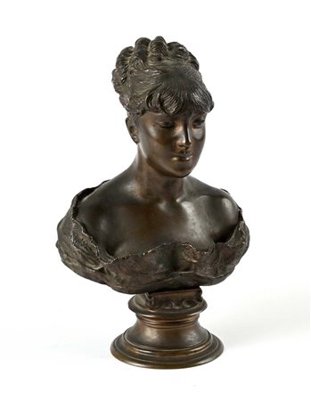 Vincenzo Gemito (Napoli 1852 - Napoli 1929) Busto di Mathilde Duffaud Firma...
