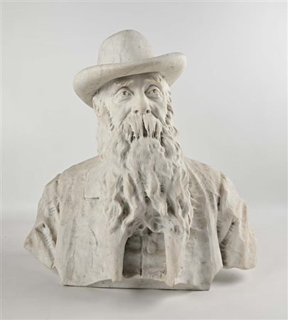 Carlo Cerati (Casalmaggiore 1865 - Mantova 1948) Ritratto di vecchio con...